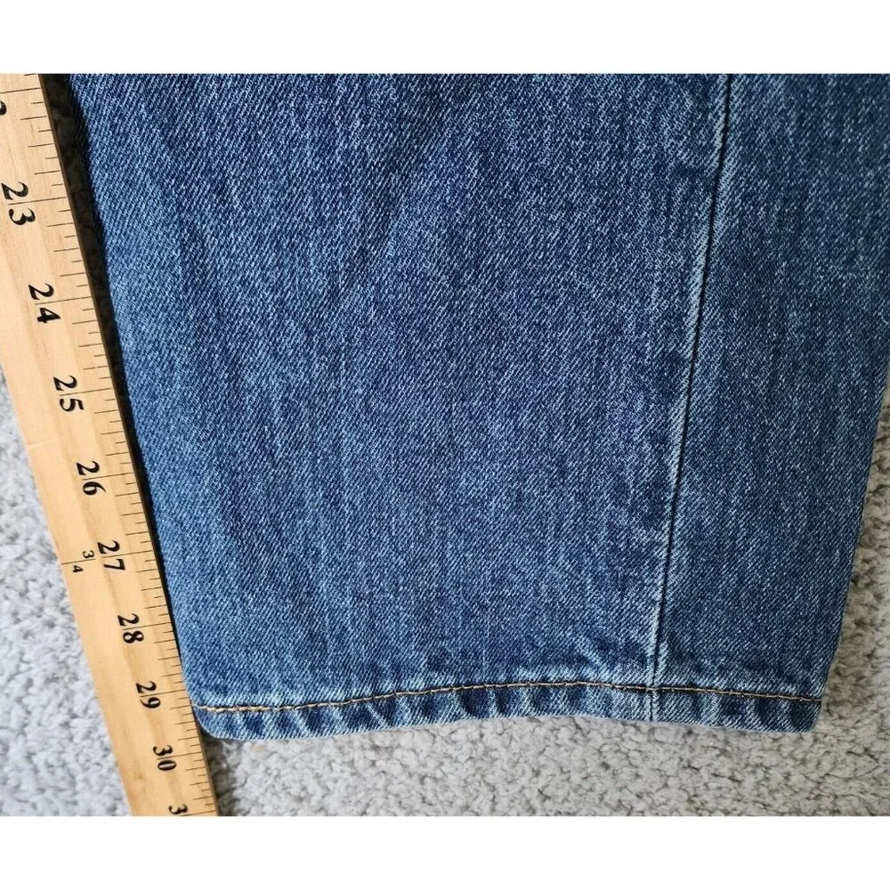 Levi's 505 Blue Denim Classic‎ Straight Leg Jeans Size 33 x 30 100% Cotton
